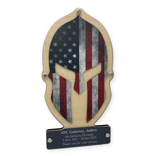 Elite Spartan Plaque