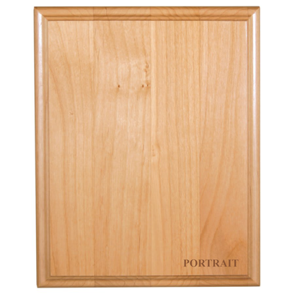 Classic Red Alder Plaque